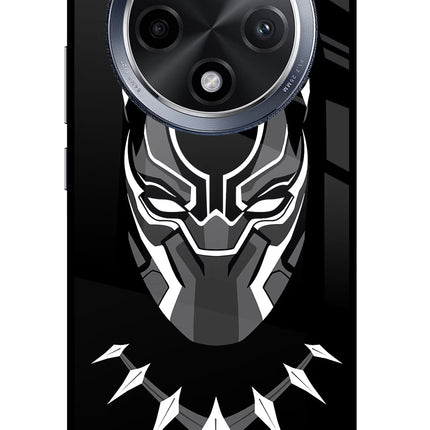 Black Panther Oppo F27 Pro Glass Case Back Cover by Casekaro