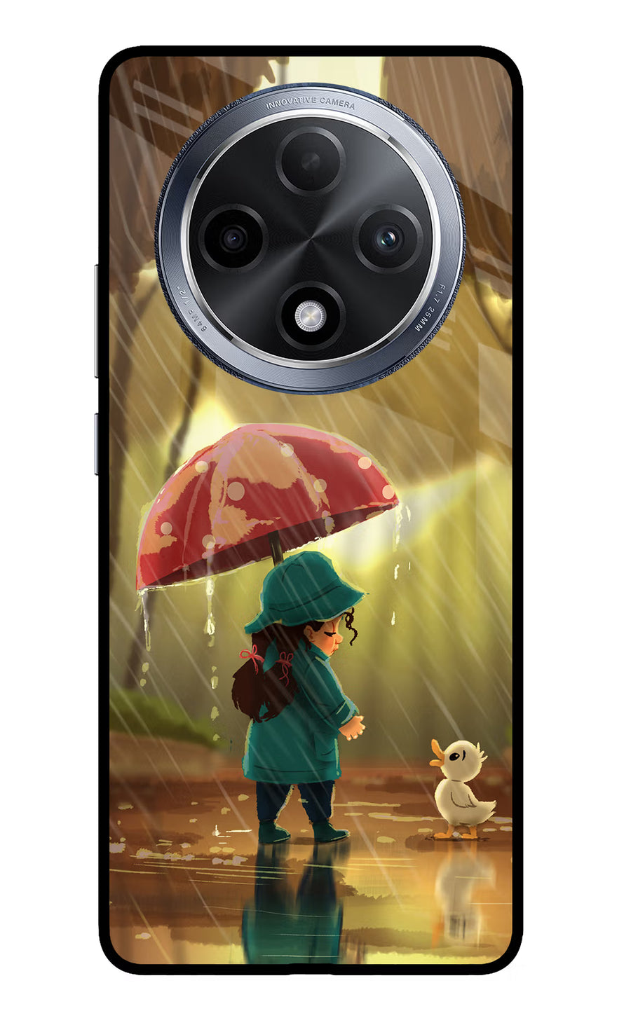 Rainy Day Oppo F27 Pro Back Cover, Glass case