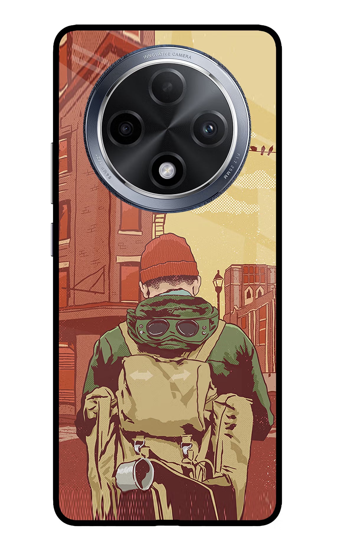 Adventurous Oppo F27 Pro Glass Case Back Cover by Casekaro