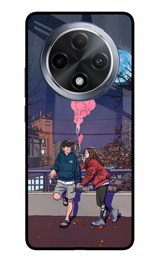 Chilling Couple Oppo F27 Pro Glass Case