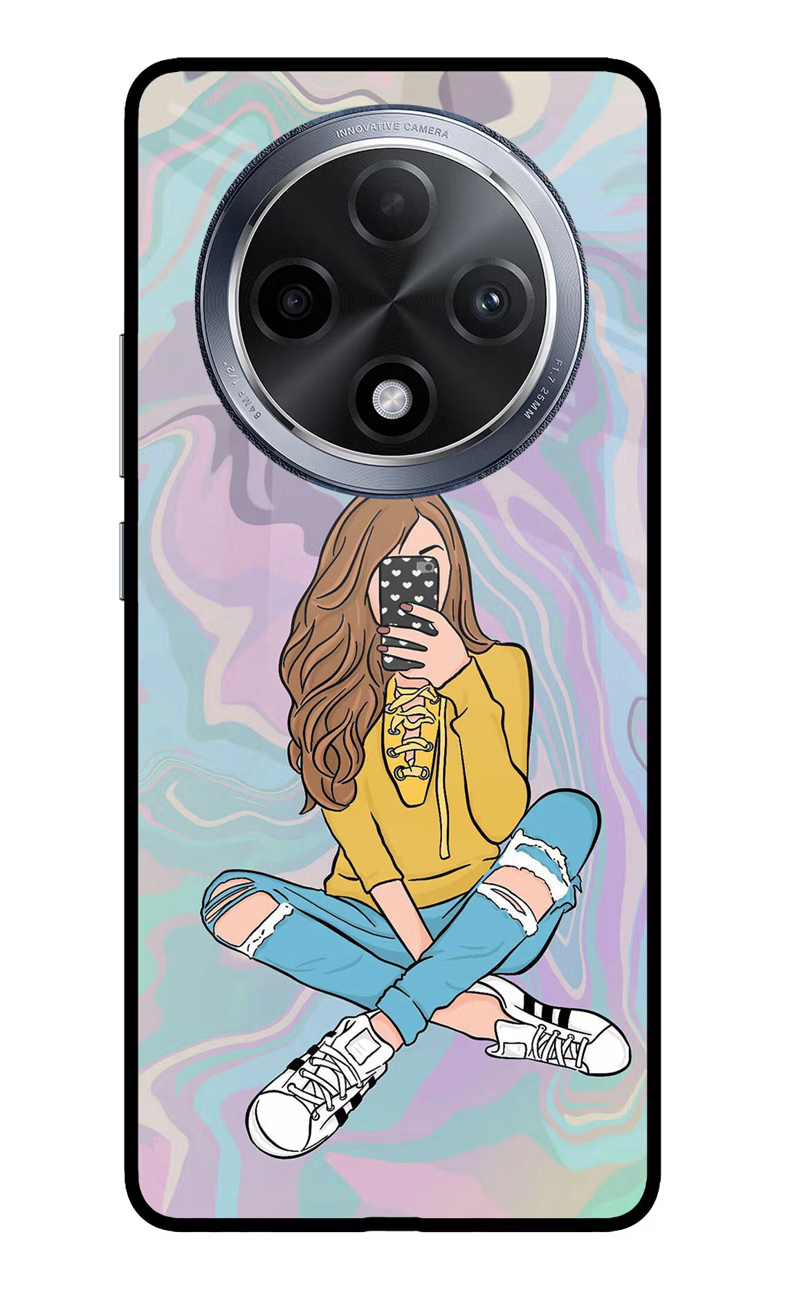 Selfie Girl Oppo F27 Pro Glass Case