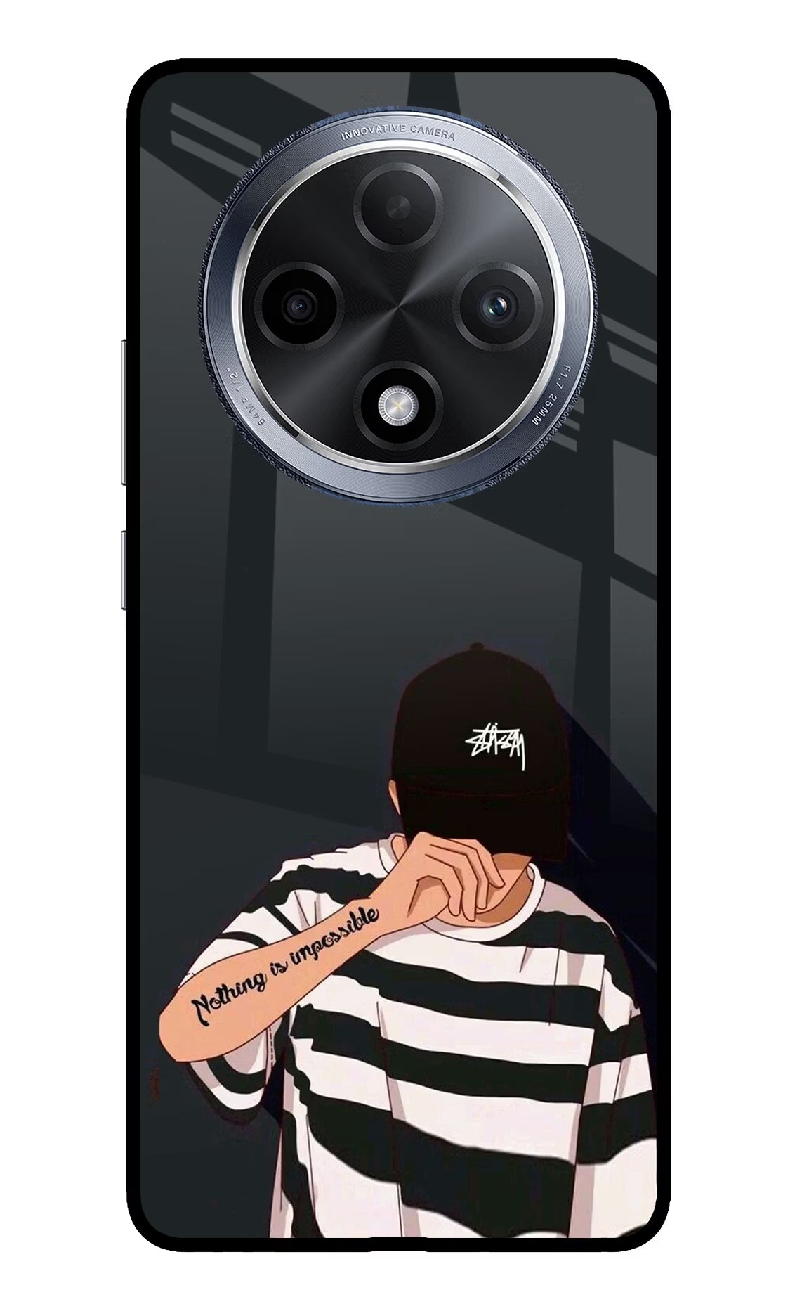 Aesthetic Boy Oppo F27 Pro Glass Case Back Cover by Casekaro