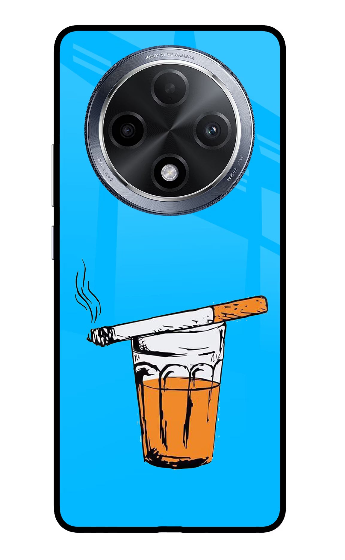 Chai Sutta Oppo F27 Pro Glass Case Back Cover by Casekaro