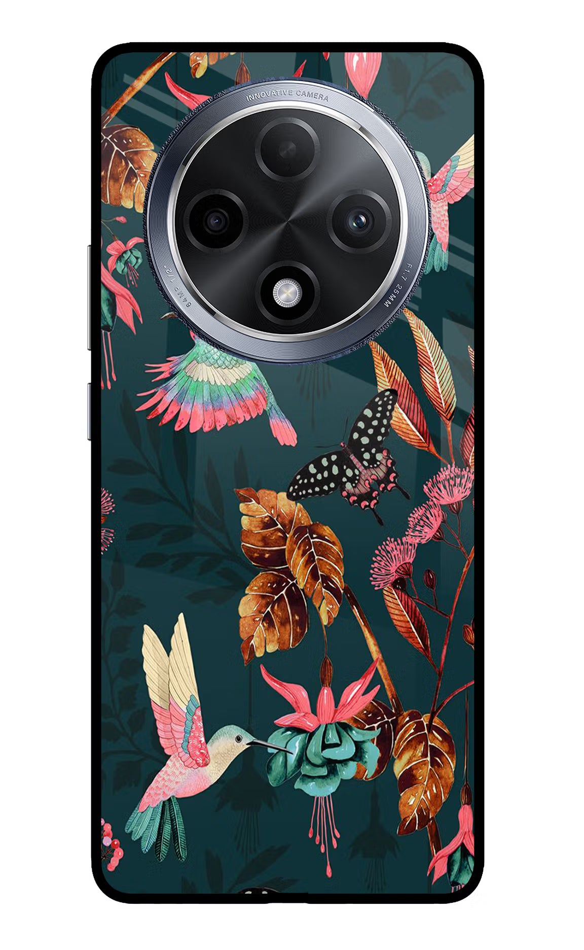 Birds Oppo F27 Pro Glass Case Back Cover by Casekaro