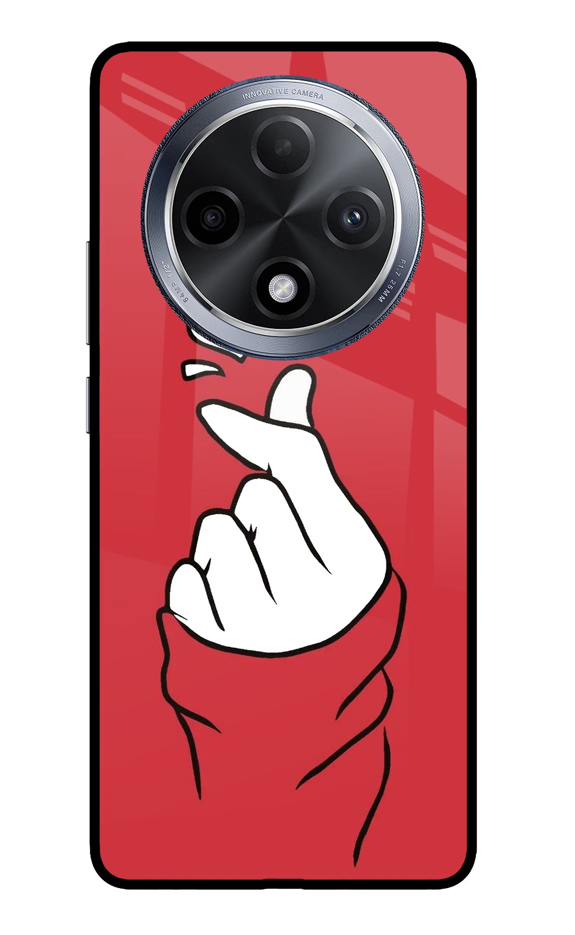 Korean Love Sign Oppo F27 Pro Glass Case