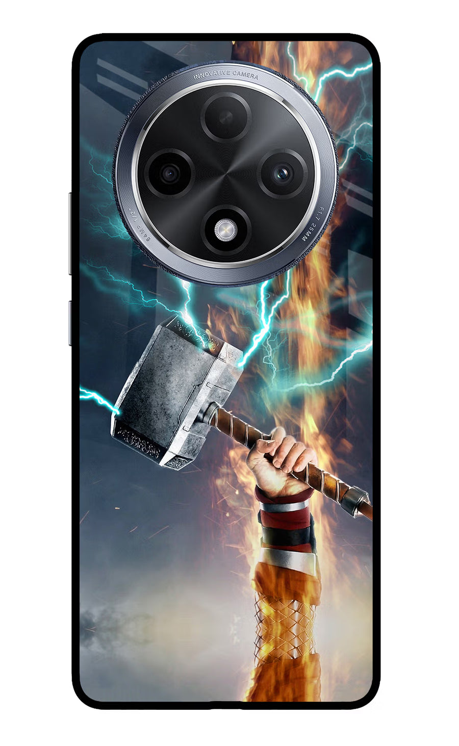Thor Hammer Mjolnir Oppo F27 Pro Back Cover, Glass case