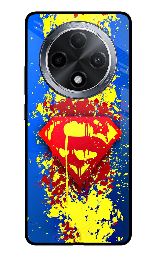 Superman logo Oppo F27 Pro Glass Case