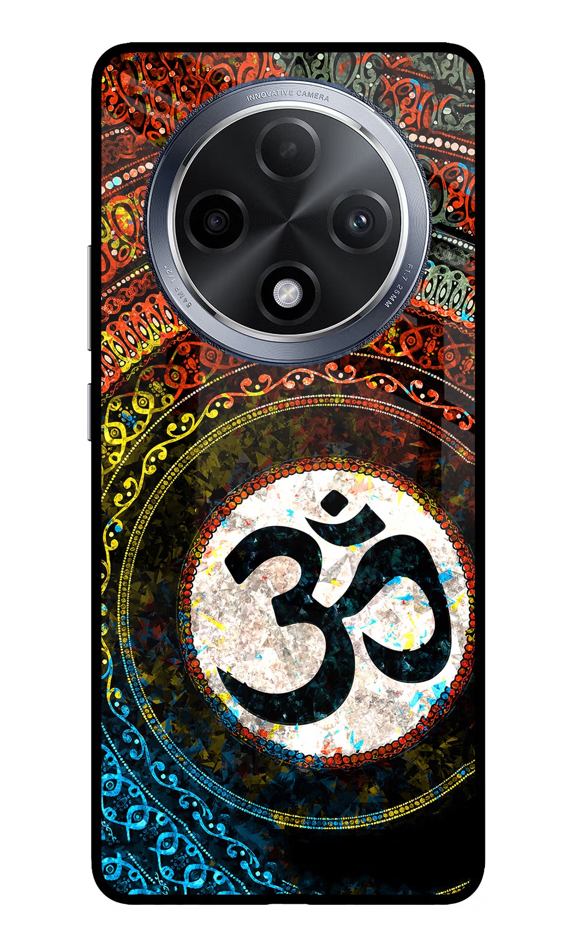 Om Cultural Oppo F27 Pro Glass Case Back Cover by Casekaro