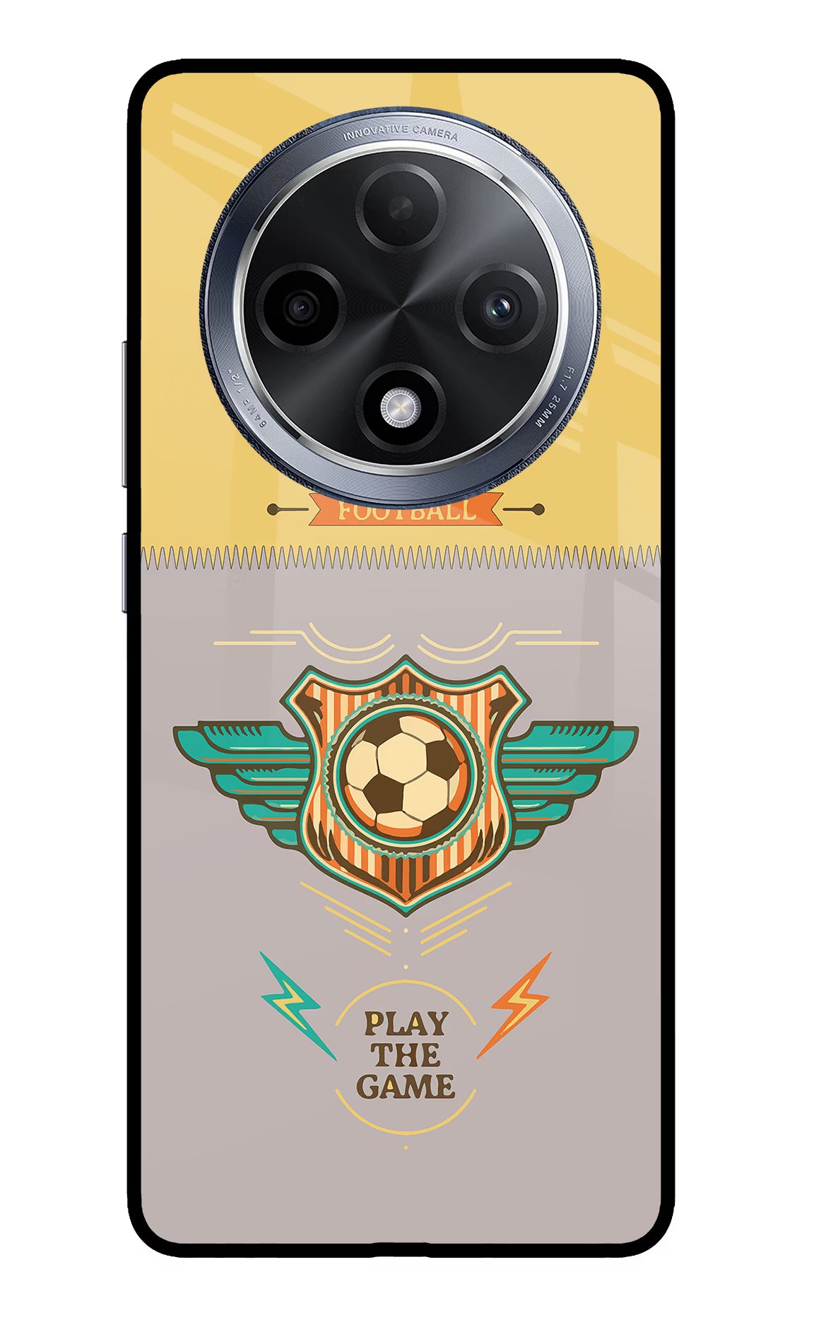 Football Oppo F27 Pro Glass Case