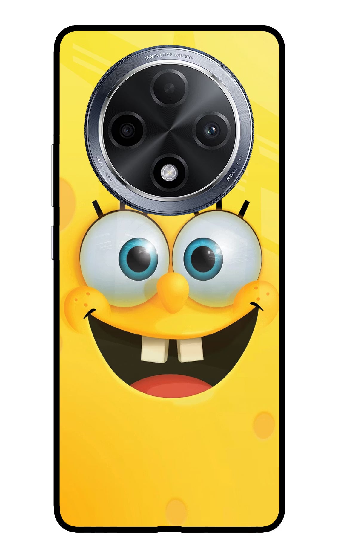 Sponge 1 Oppo F27 Pro Glass Case Back Cover by Casekaro