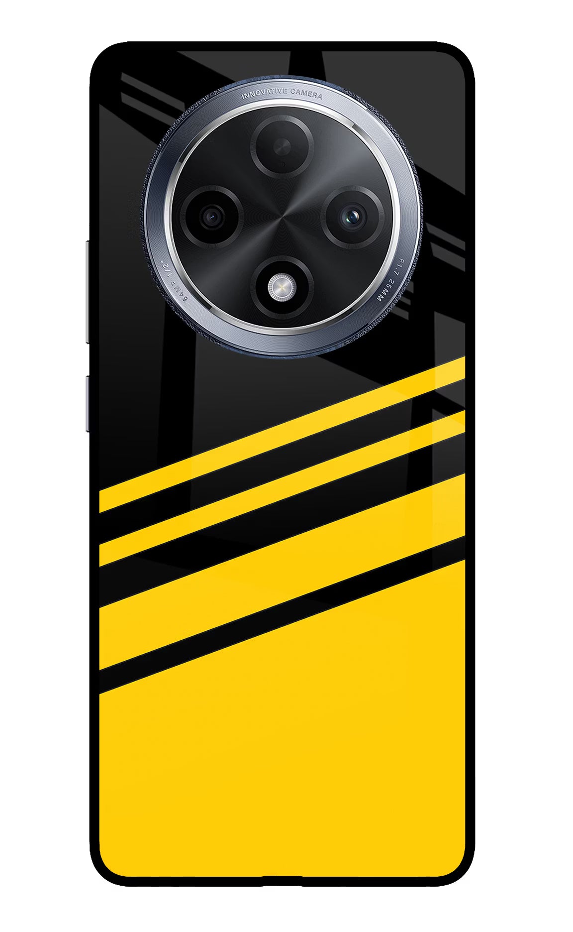 Yellow Shades Oppo F27 Pro Glass Case Back Cover by Casekaro