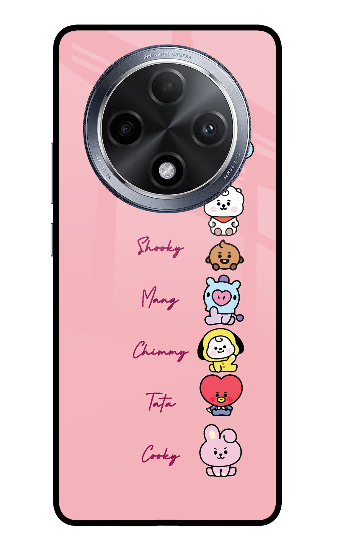 BTS names Oppo F27 Pro Glass Case Back Cover by Casekaro