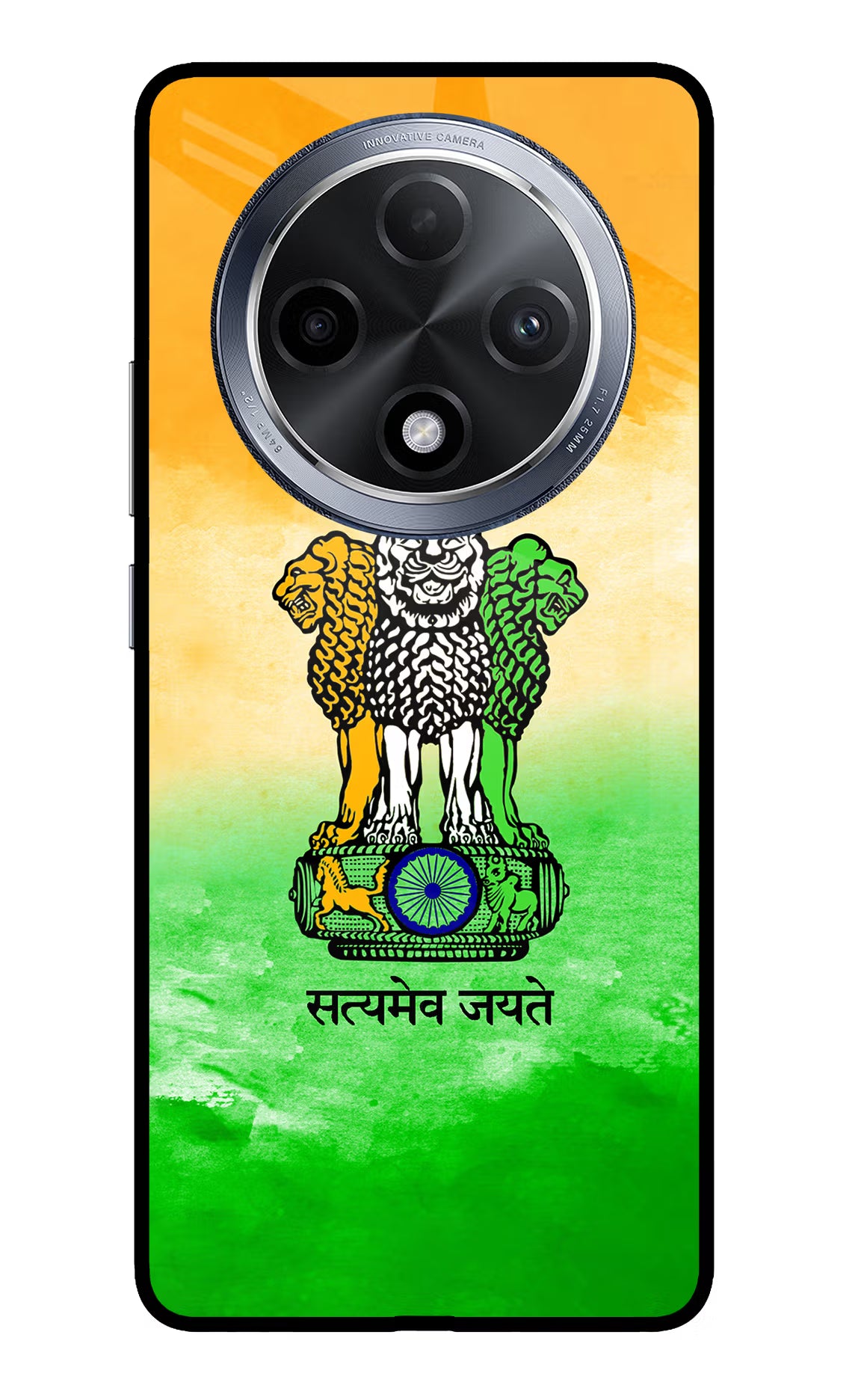 Satyamev Jayate Flag Oppo F27 Pro Glass Case