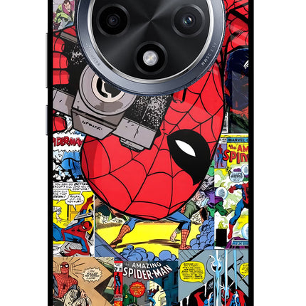 Spider Man Oppo F27 Pro Glass Case Back Cover by Casekaro