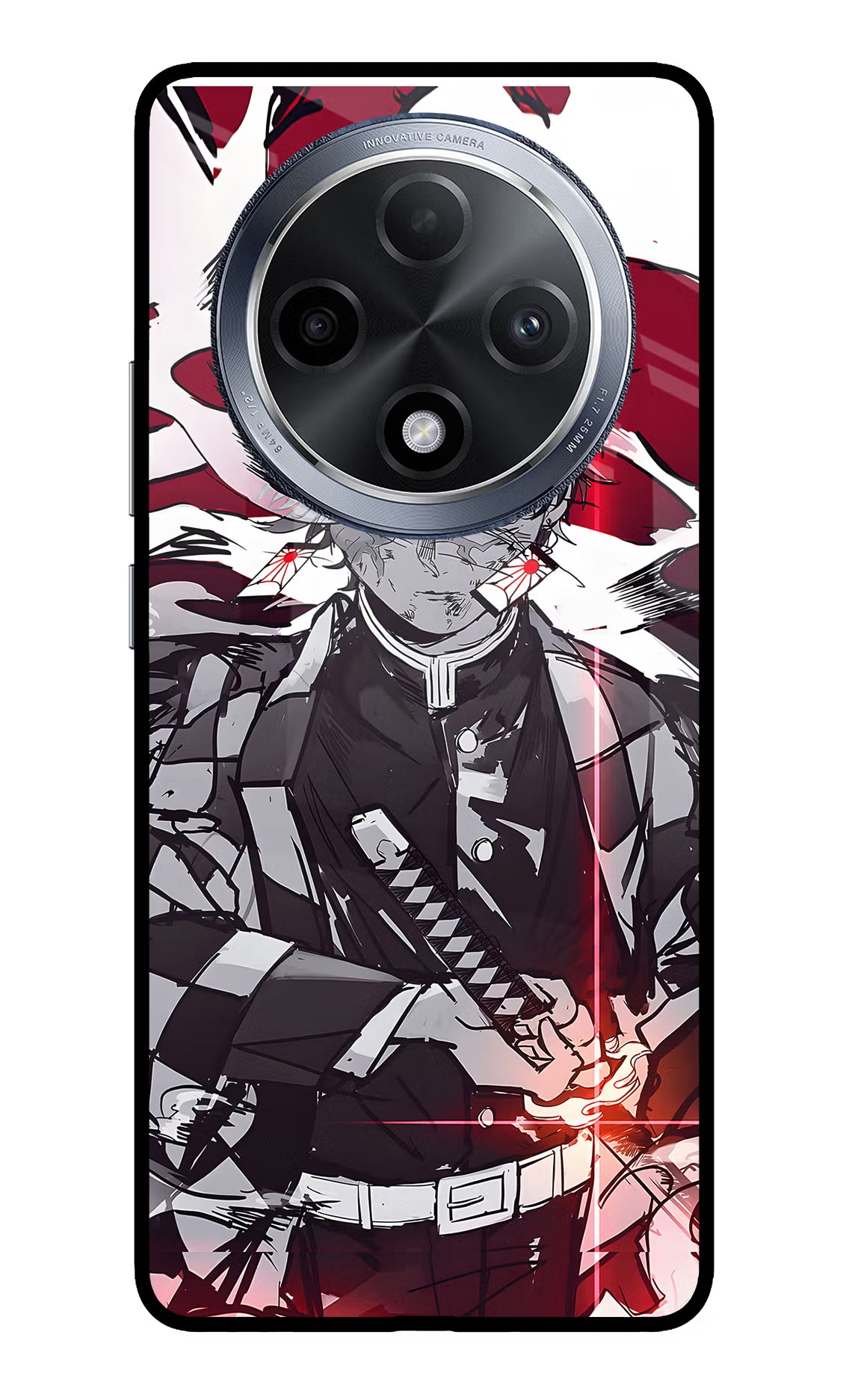 Demon Slayer Oppo F27 Pro Glass Case Back Cover by Casekaro