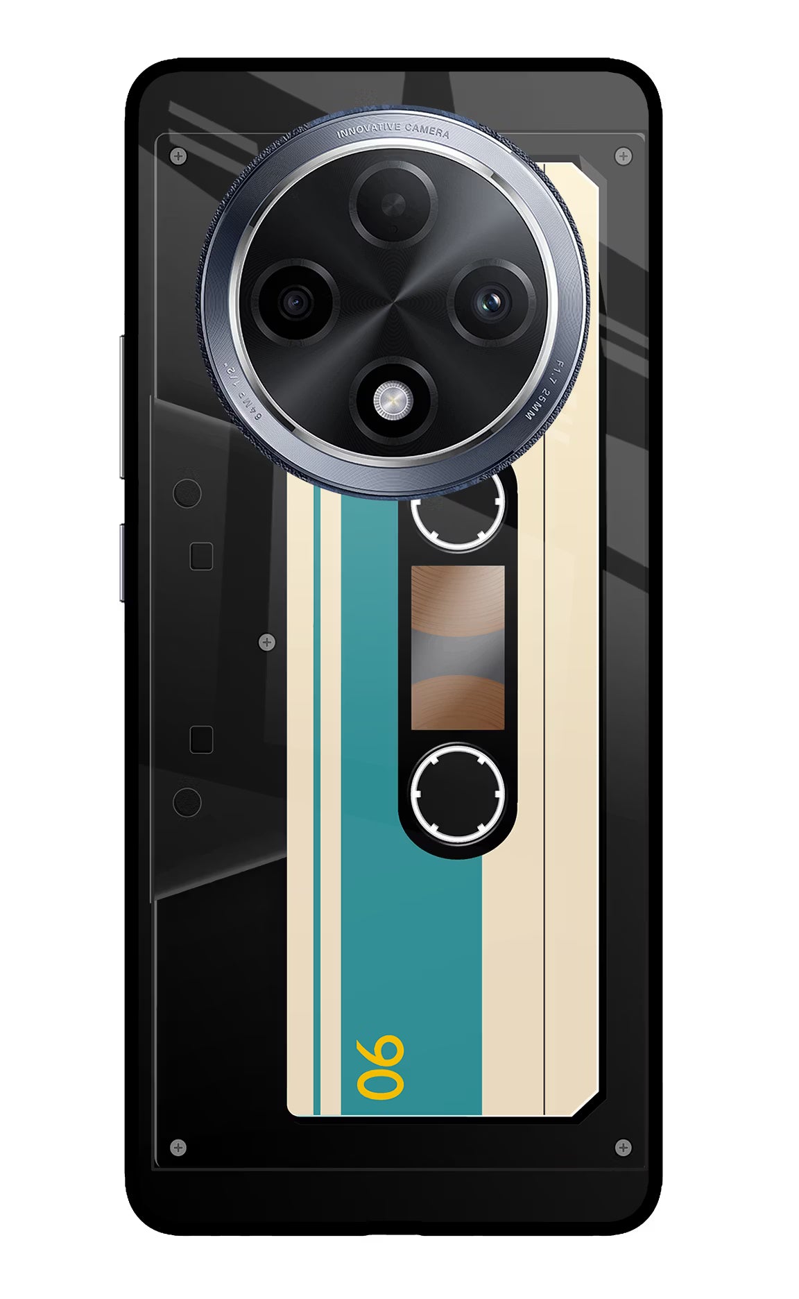 Cassette Oppo F27 Pro Glass Case Back Cover by Casekaro