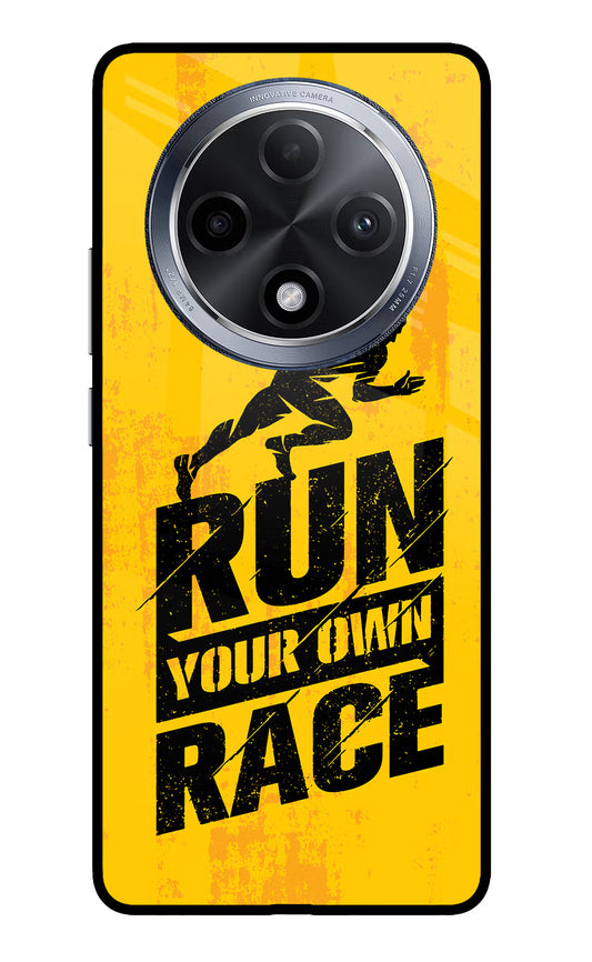 Run Your Own Race Oppo F27 Pro Glass Case
