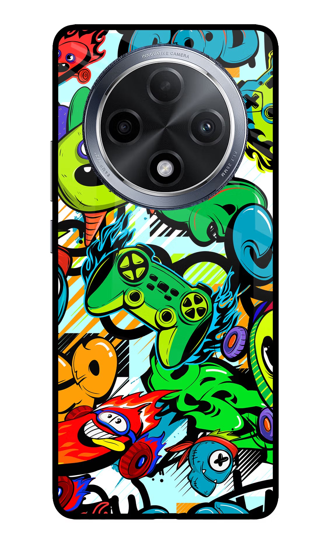 Game Doodle Oppo F27 Pro Glass Case