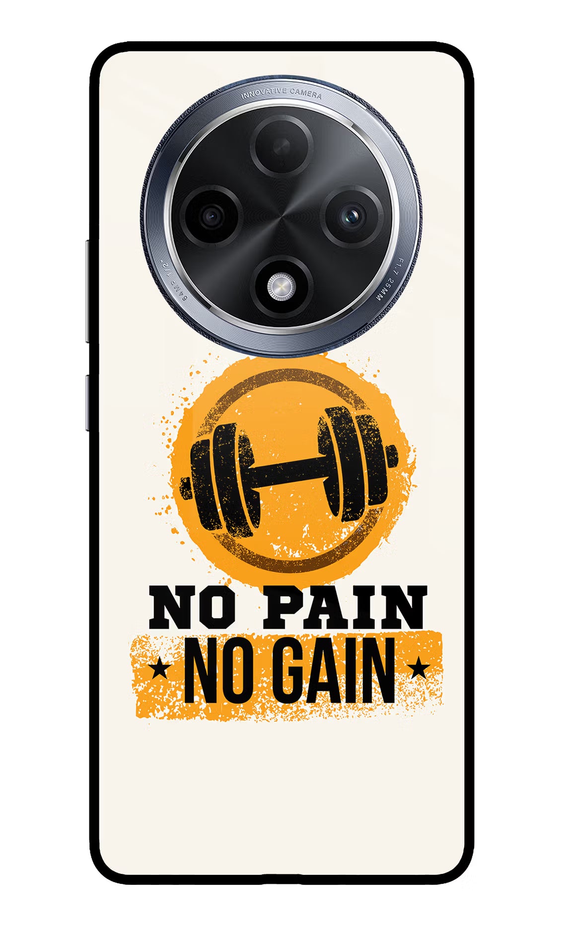 No Pain No Gain Oppo F27 Pro Glass Case