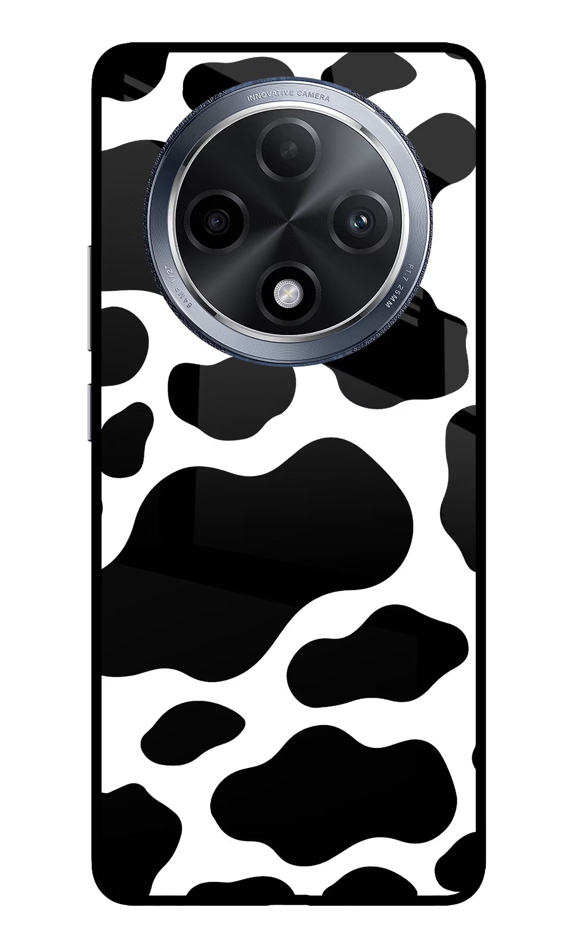 Cow Spots Oppo F27 Pro Glass Case Back Cover by Casekaro