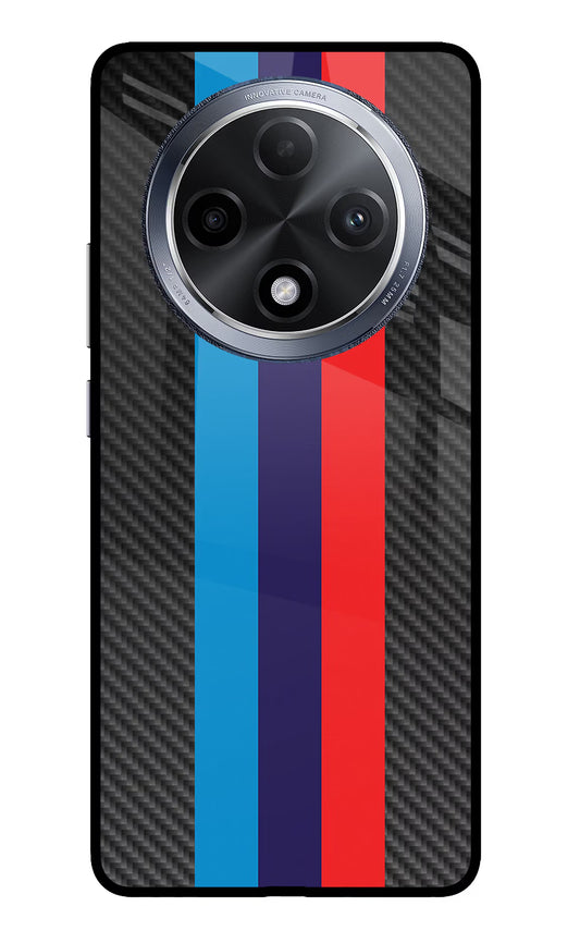 BMW Stripes Pattern Oppo F27 Pro Glass Case