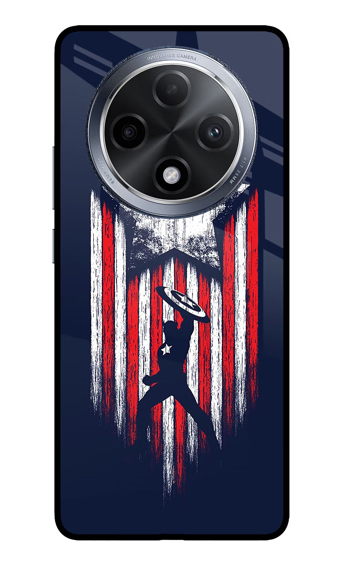 Captain America Marvel Art Oppo F27 Pro Glass Case