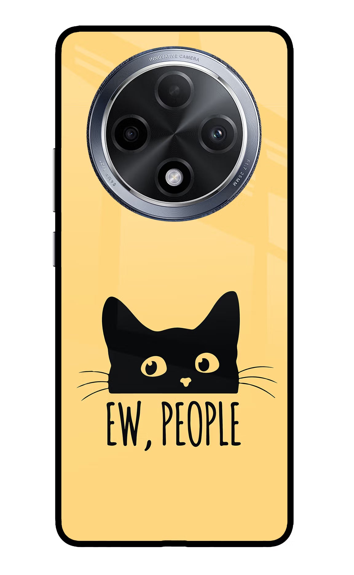 Ew People Catitude Oppo F27 Pro Glass Case Back Cover by Casekaro