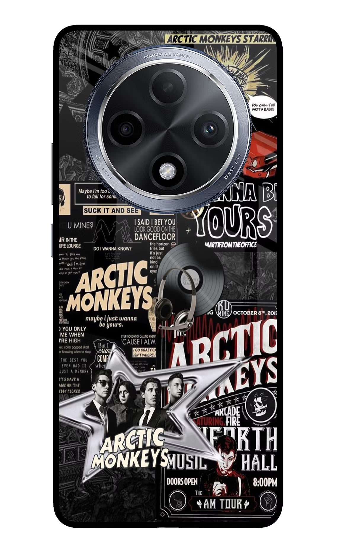 Arctic Monkeys Oppo F27 Pro Glass Case Back Cover by Casekaro