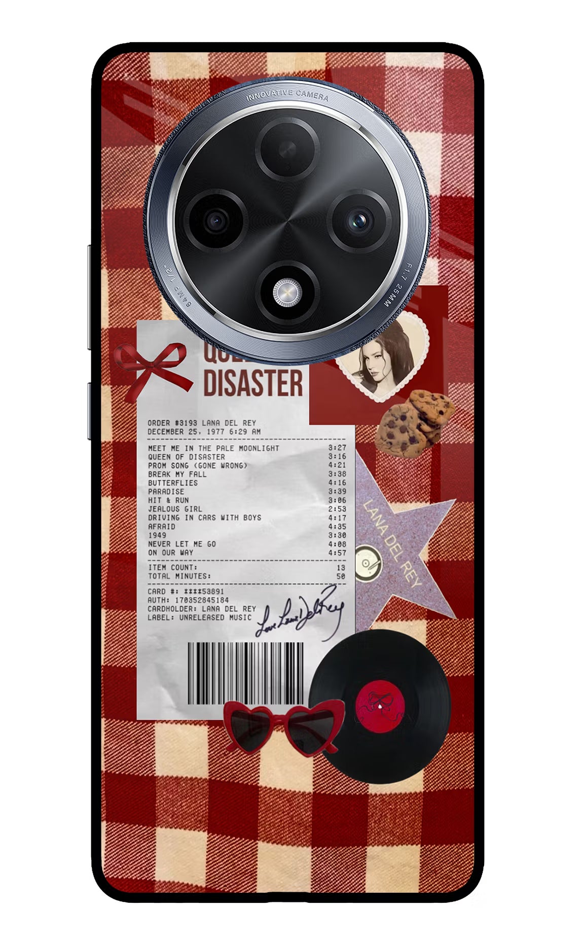 Queen of Disaster Oppo F27 Pro Glass Case Back Cover by Casekaro