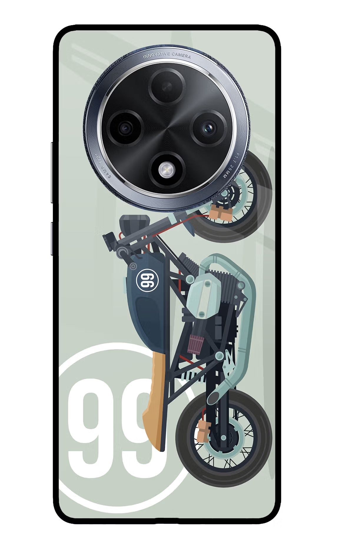 Classic Cafe Racer 99 Oppo F27 Pro Glass Case