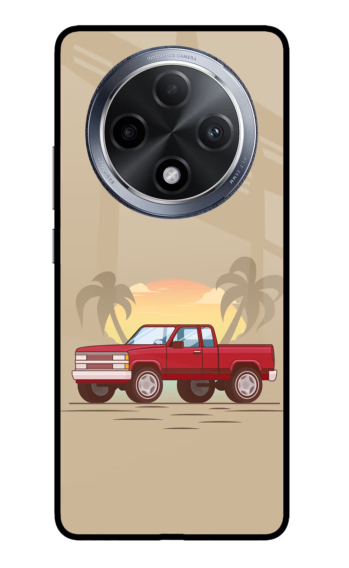 Desert Classic Drive Oppo F27 Pro Glass Case