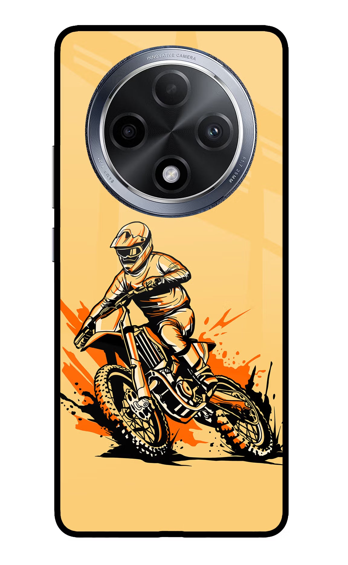 Off-Road Fury Oppo F27 Pro Glass Case Back Cover by Casekaro