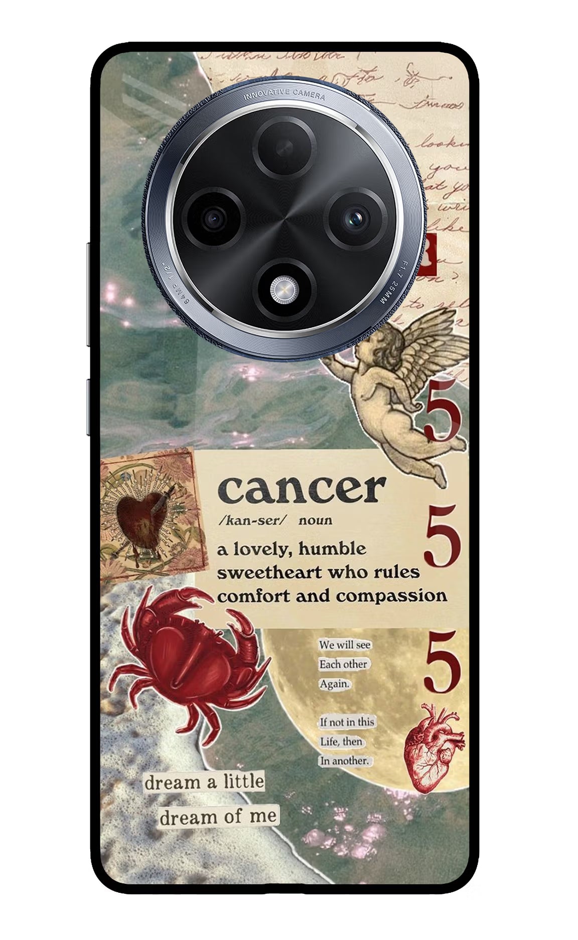 Cancer Zodiac Oppo F27 Pro Glass Case