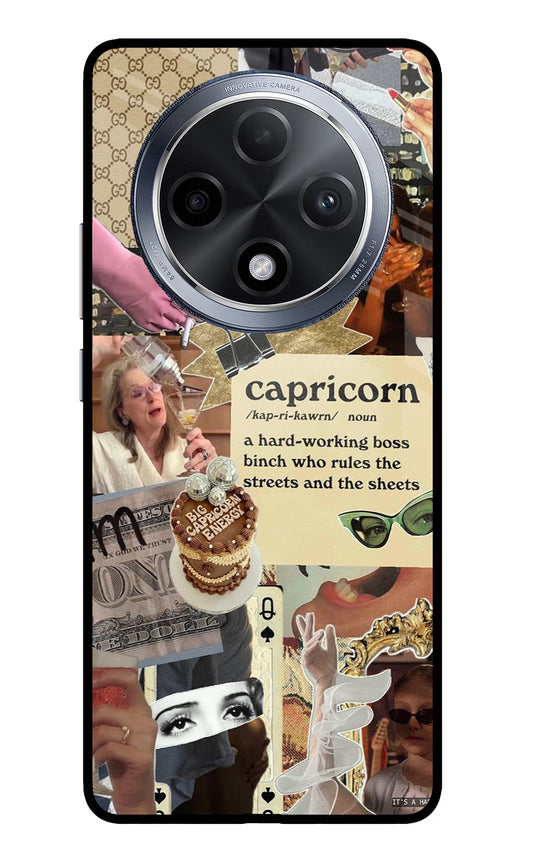 Capricorn Zodiac Oppo F27 Pro Glass Case