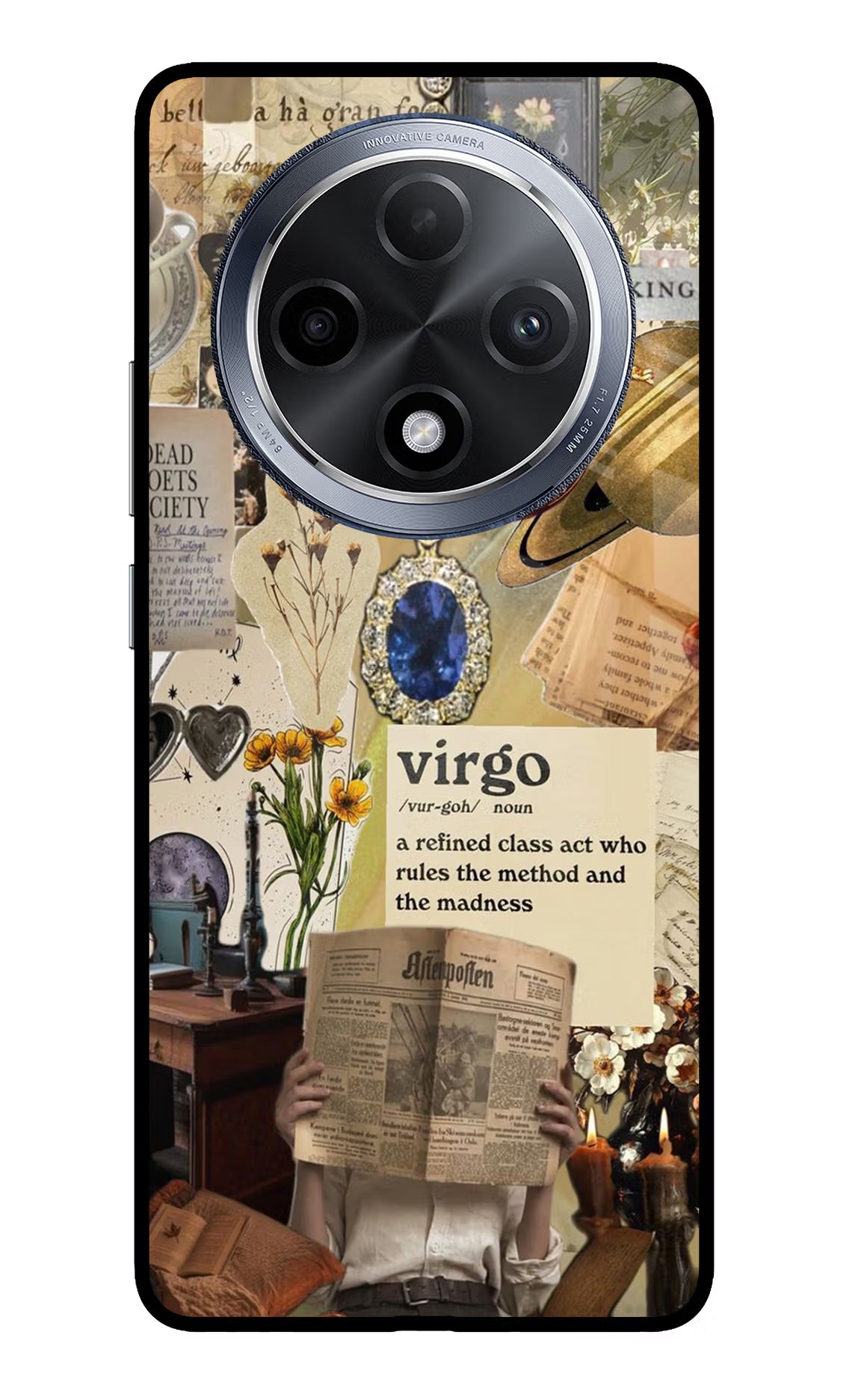 Virgo Zodiac Oppo F27 Pro Glass Case