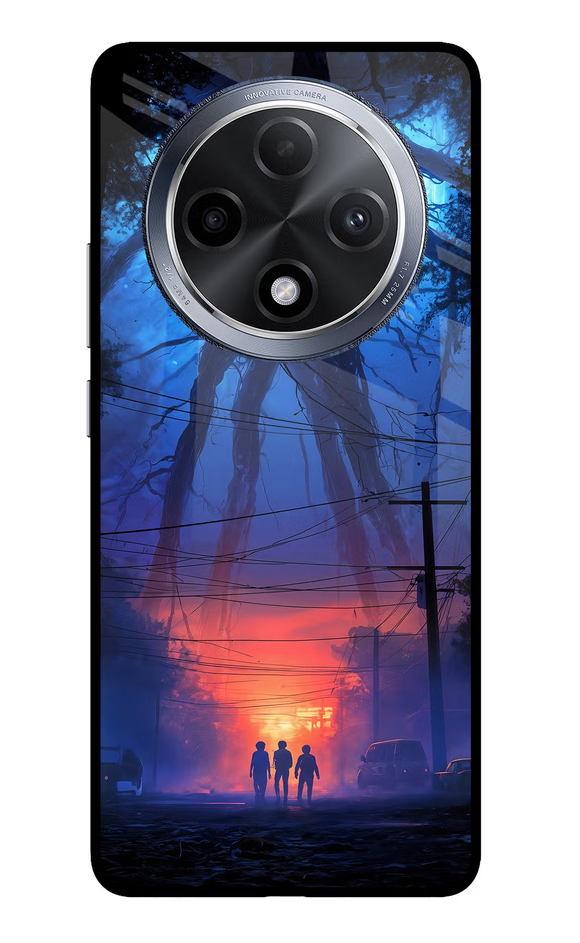 Ordinary Things Shadow Oppo F27 Pro Glass Case Back Cover by Casekaro