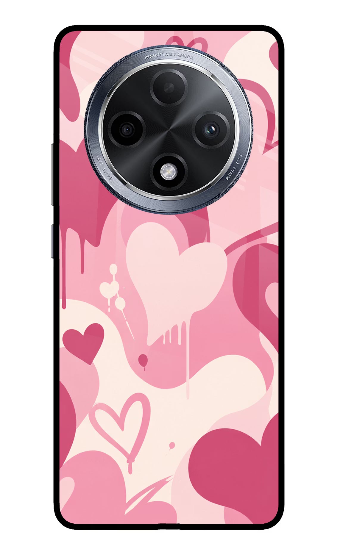Hearty case Oppo F27 Pro Glass Case Back Cover by Casekaro