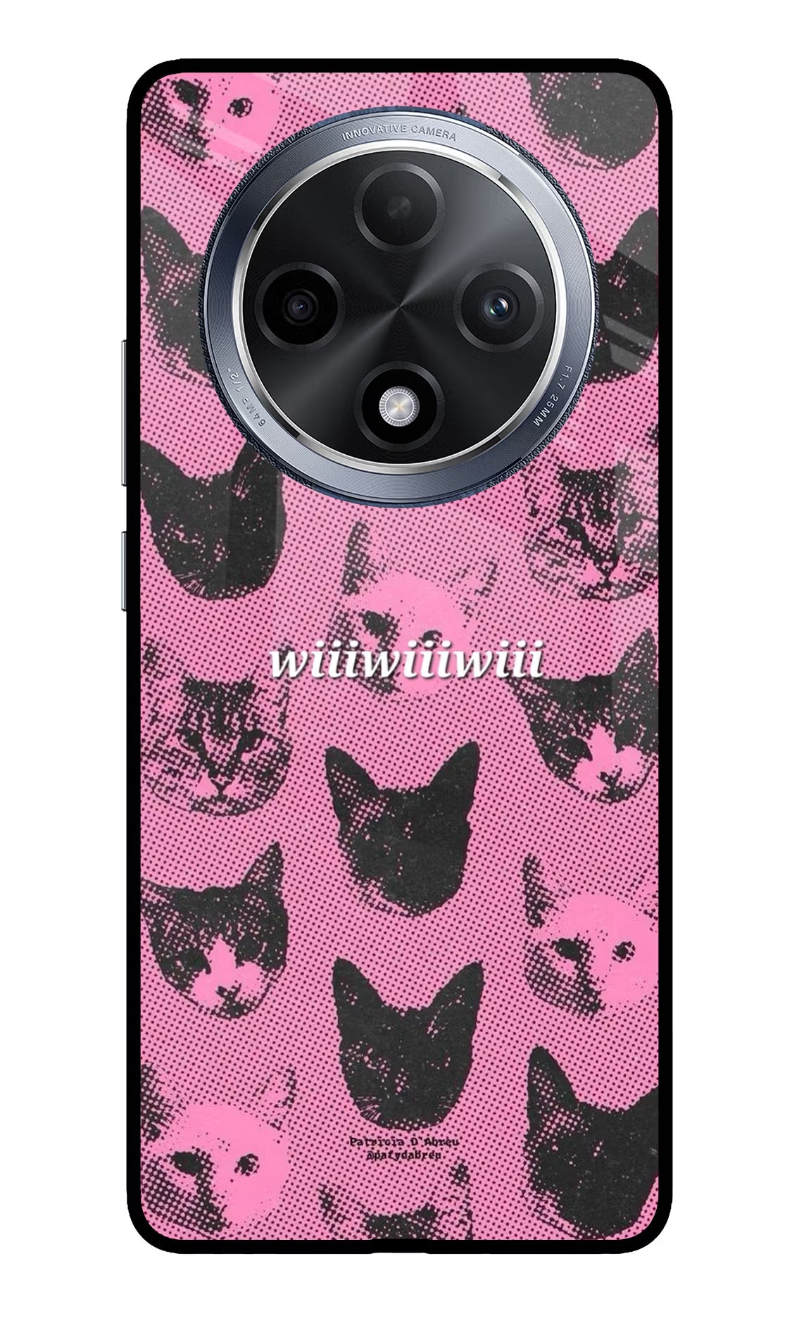Pink Cats Oppo F27 Pro Glass Case