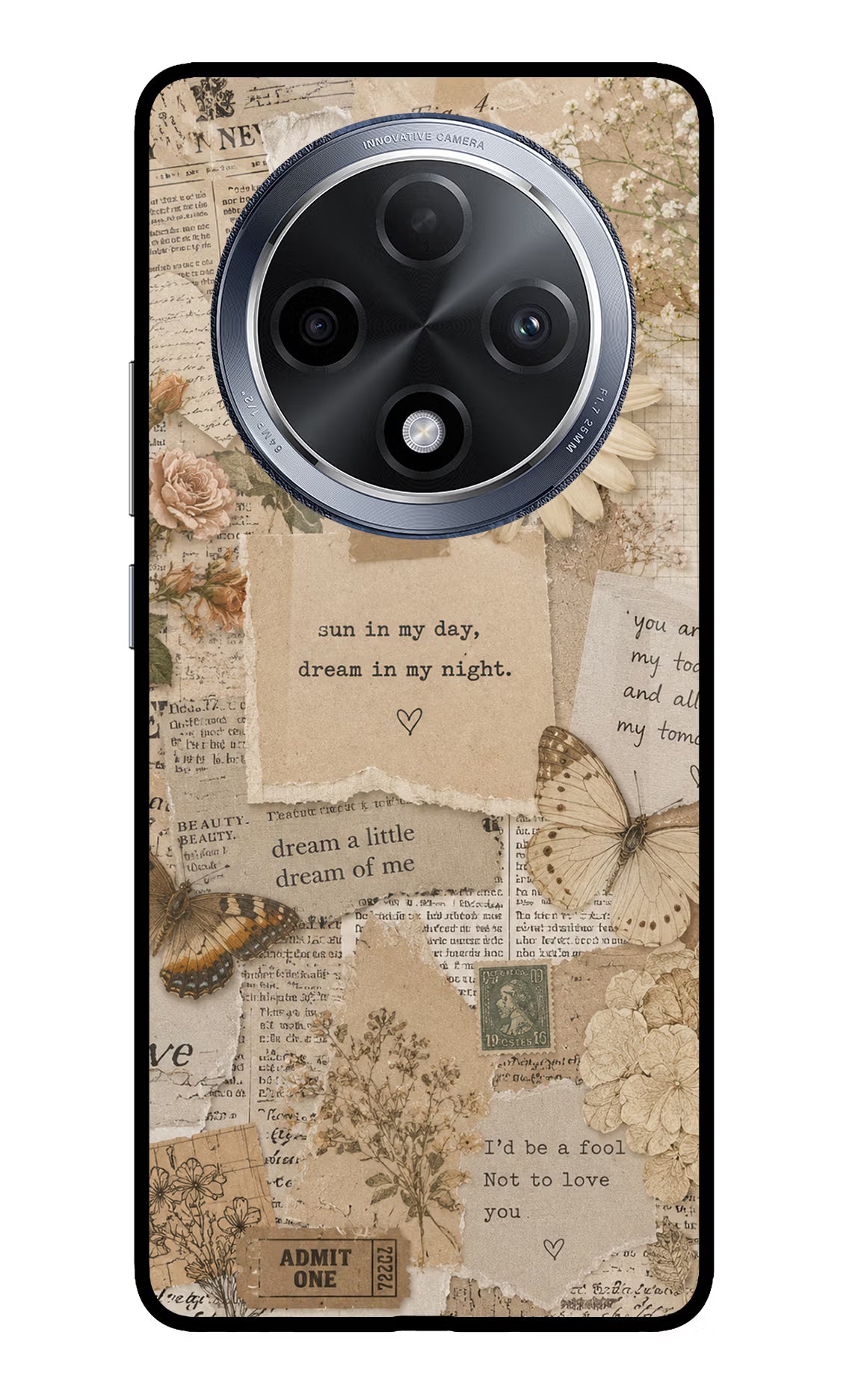 Vintage case Oppo F27 Pro Glass Case