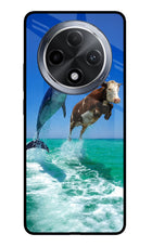 Dolphin vs Cow Oppo F27 Pro Glass Case