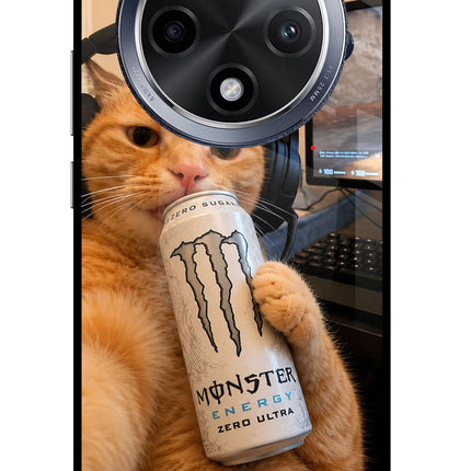 Gamer Cat Energy Oppo F27 Pro Glass Case