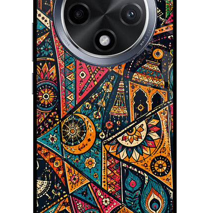Folk Print Oppo F27 Pro Glass Case