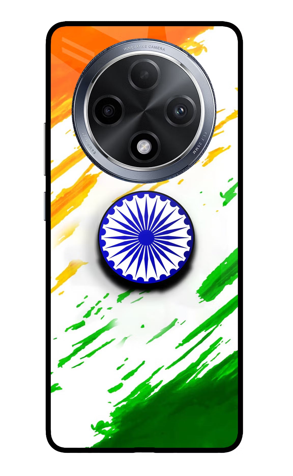 Indian Flag Ashoka Chakra Oppo F27 Pro Pop Case by Casekaro