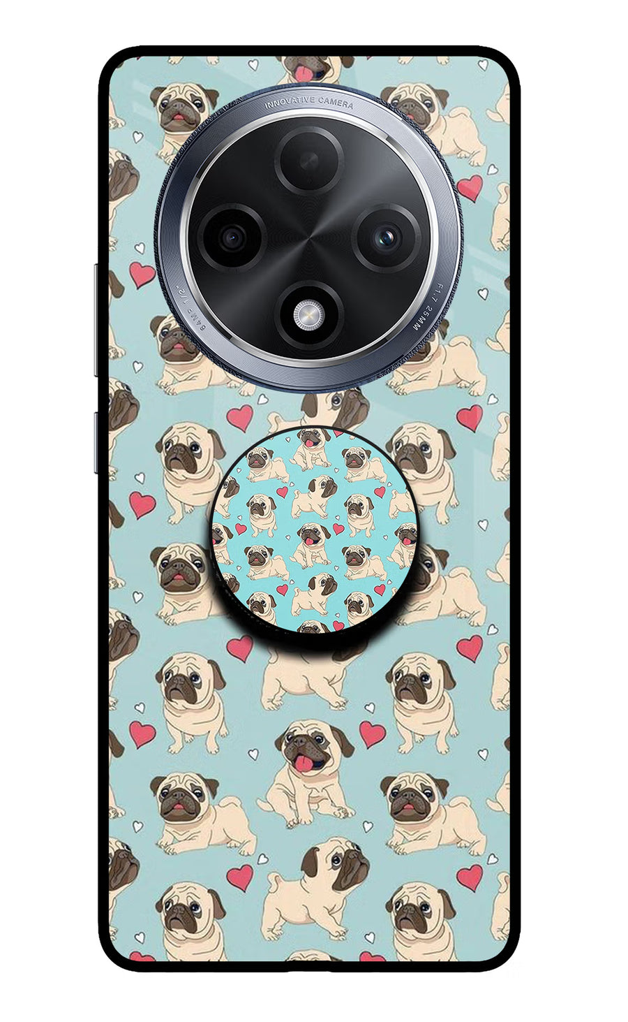 Pug Dog Oppo F27 Pro Pop Case, Glass case