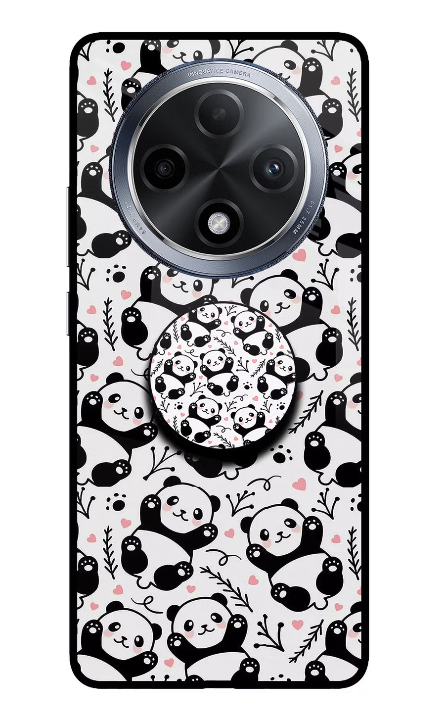 Cute Panda Oppo F27 Pro Pop Case, Glass case