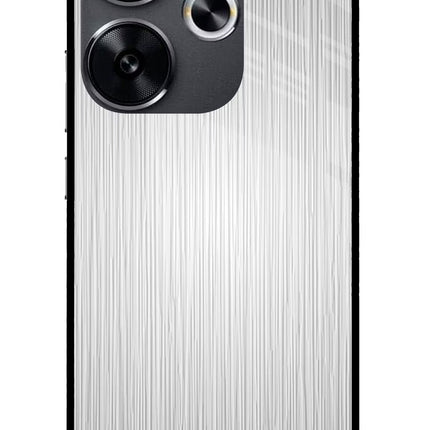 Wooden Grey Texture Poco F6 5G Glass Case