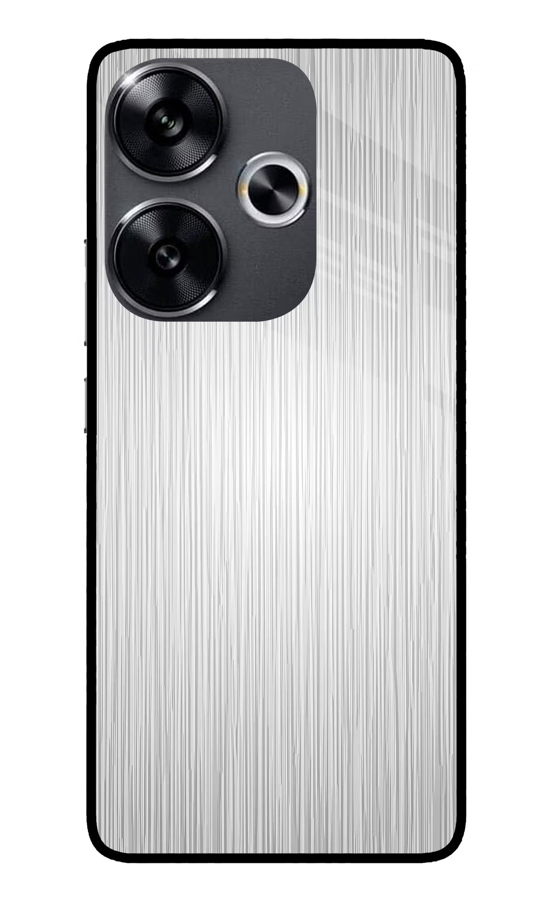 Wooden Grey Texture Poco F6 5G Glass Case