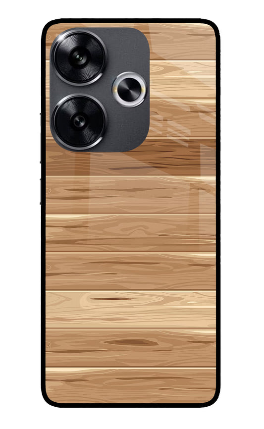 Wooden Vector Poco F6 5G Glass Case