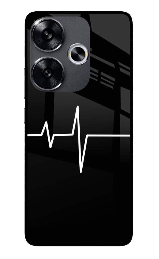 Heart Beats Poco F6 5G Glass Case