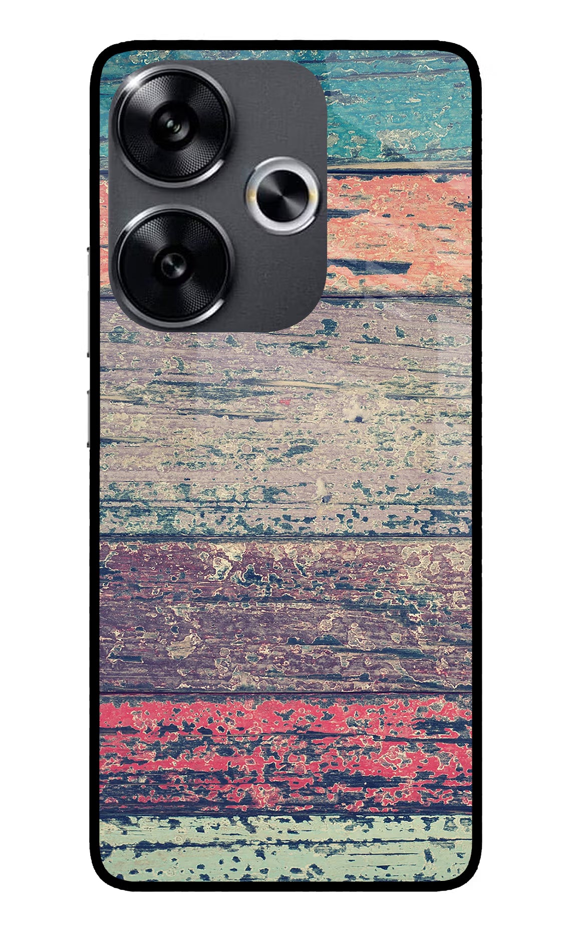 Colourful Wall Poco F6 5G Glass Case